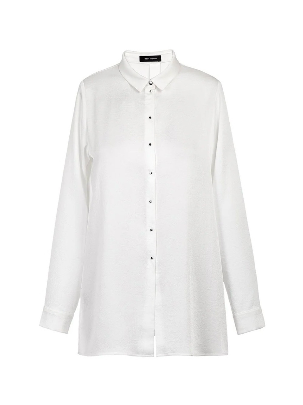 Cop.Copine Sz 38 (US M) Erable - 1 White Shirt Splitted Back Long Sleeves